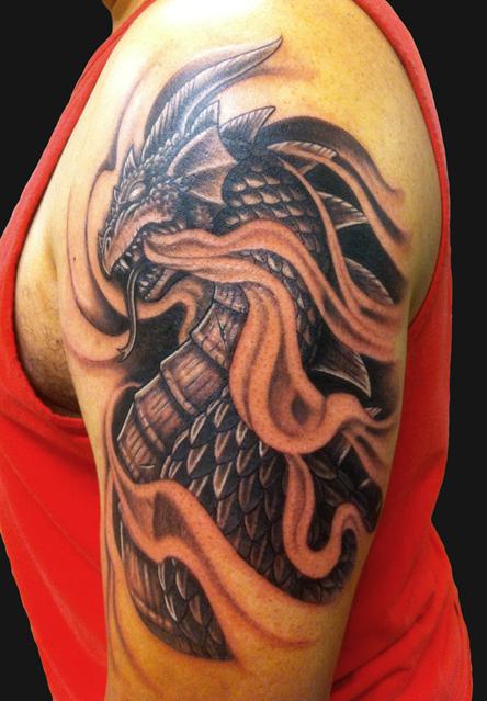 Tattoos - Smoke Dragon - 64308